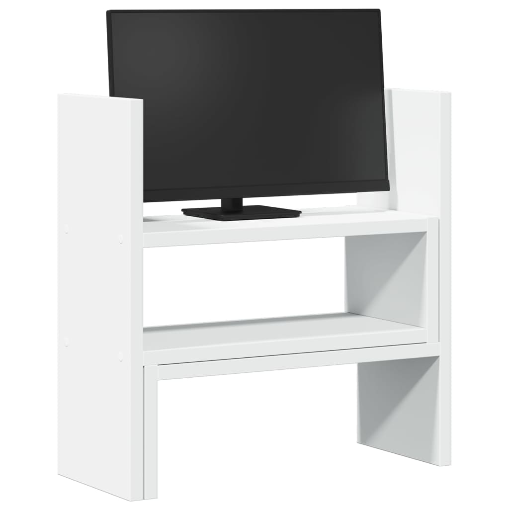 vidaXL Organizer na biurko, regulowany, biały, 40x17x41 cm