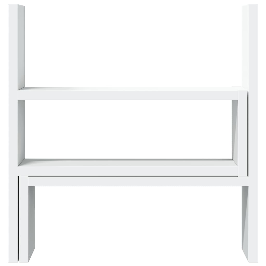 vidaXL Organizer na biurko, regulowany, biały, 40x17x41 cm