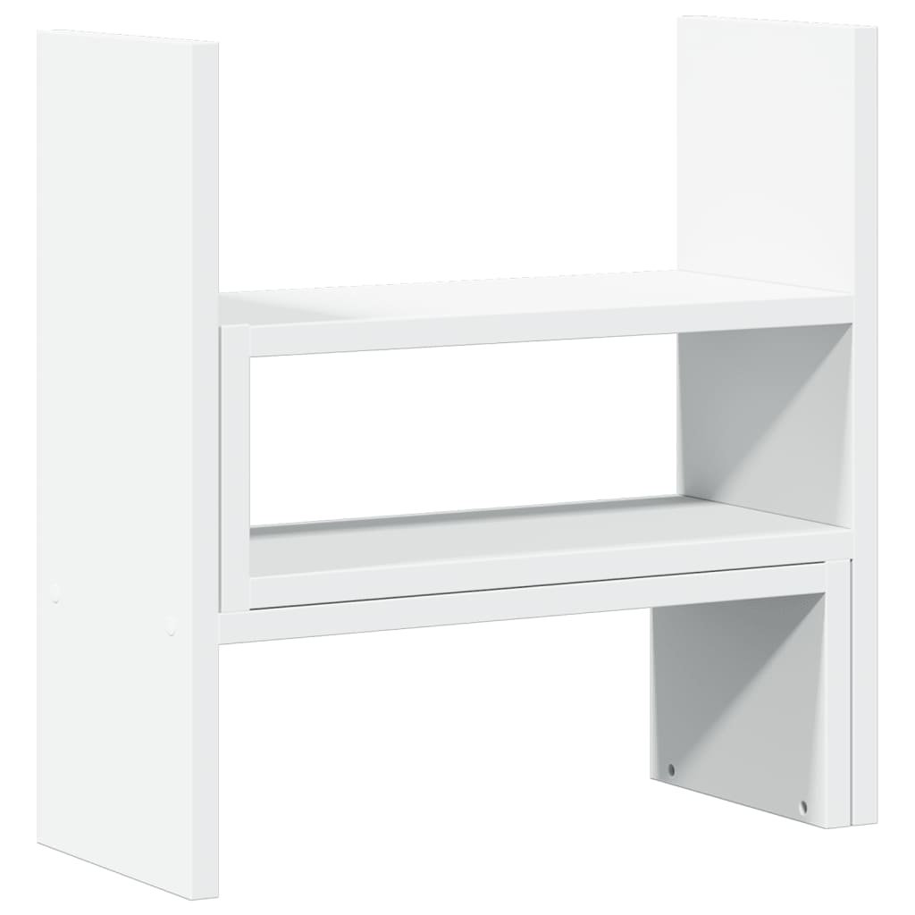 vidaXL Organizer na biurko, regulowany, biały, 40x17x41 cm