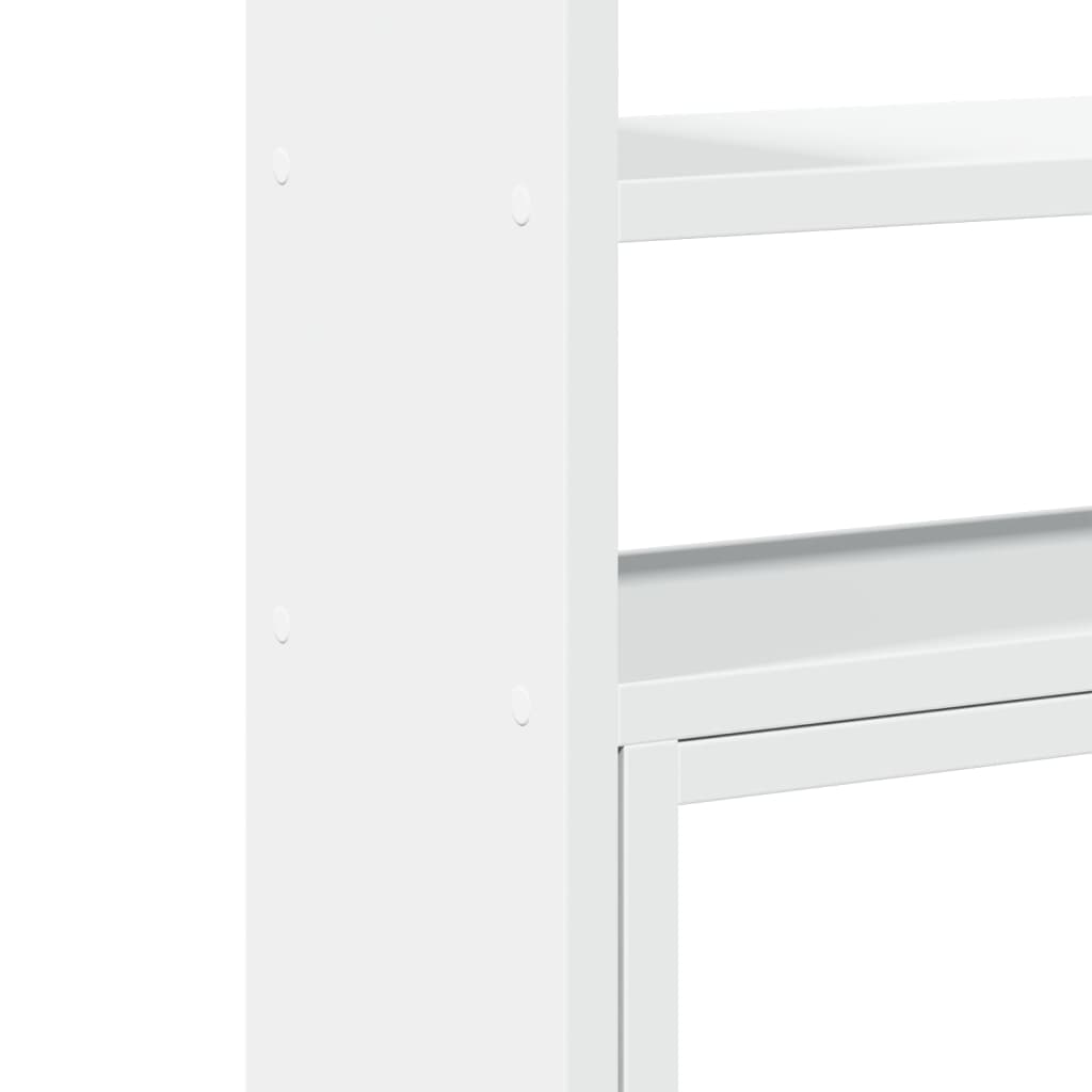 vidaXL Organizer na biurko, regulowany, biały, 40x17x41 cm
