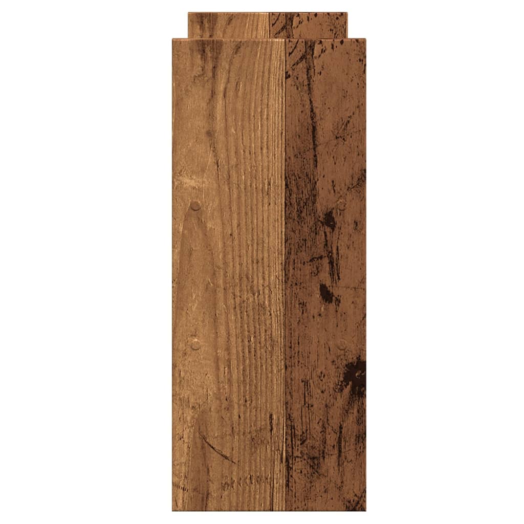 vidaXL Organizer na biurko, regulowany, stare drewno, 40x17x41 cm