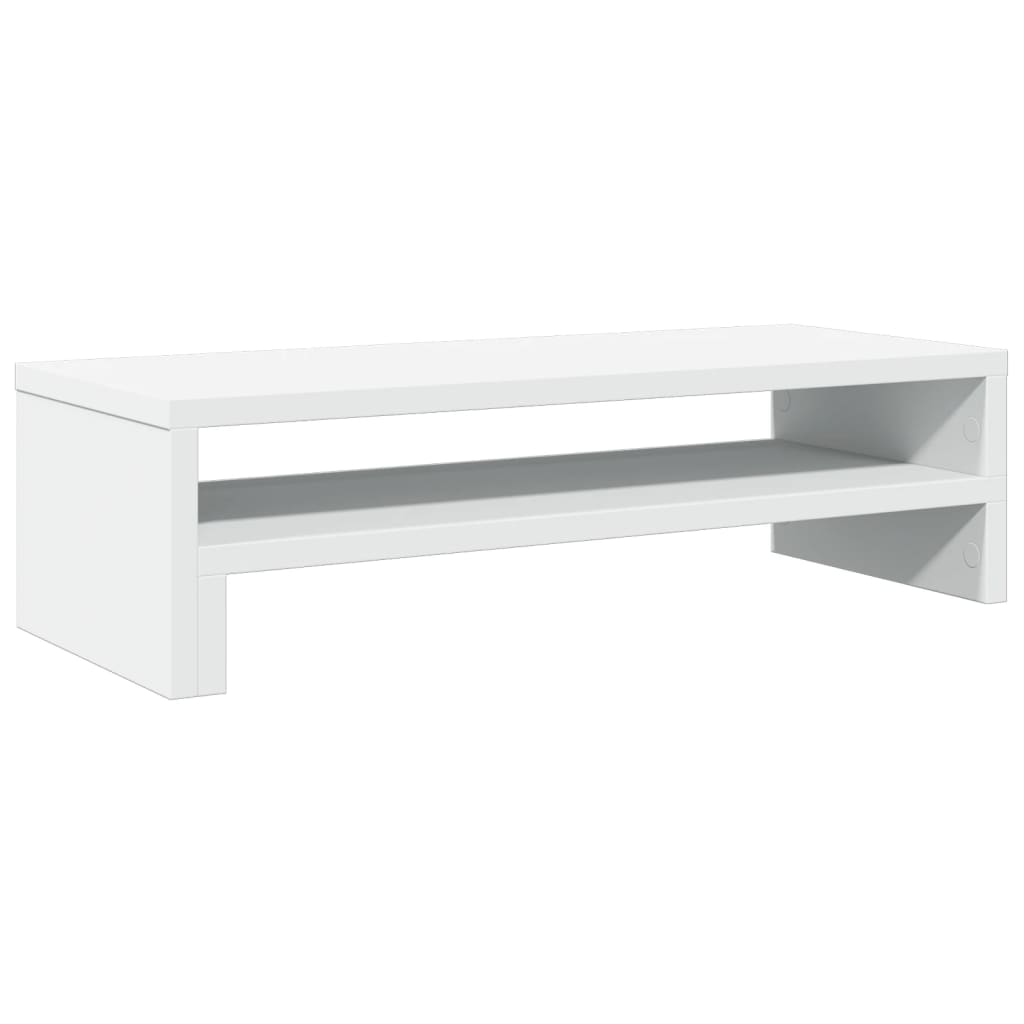 vidaXL Podstawka pod monitor, biała, 54x22x15 cm