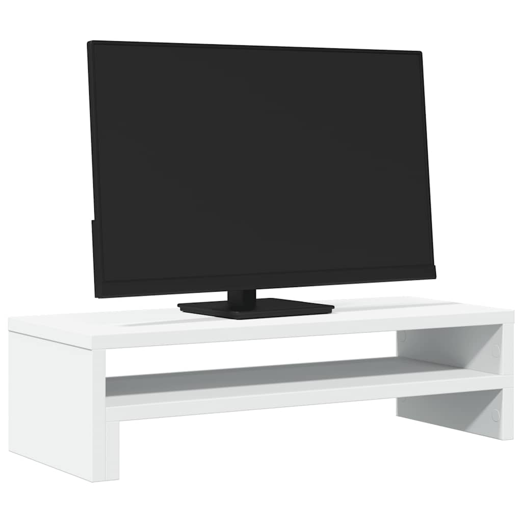 vidaXL Podstawka pod monitor, biała, 54x22x15 cm