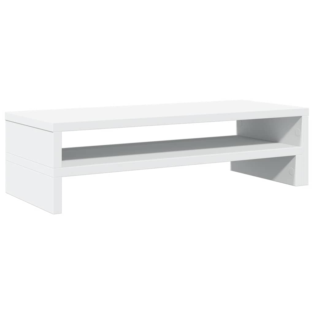vidaXL Podstawka pod monitor, biała, 54x22x15 cm