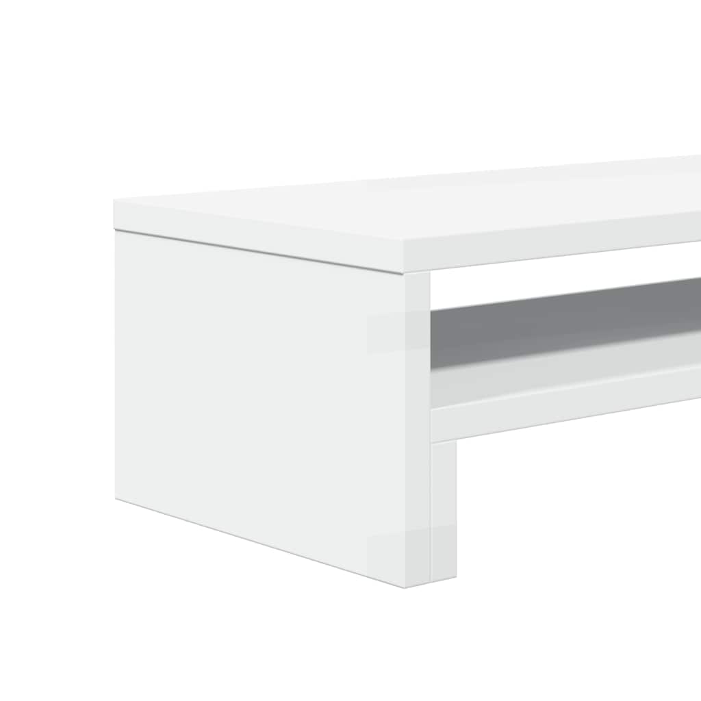 vidaXL Podstawka pod monitor, biała, 54x22x15 cm