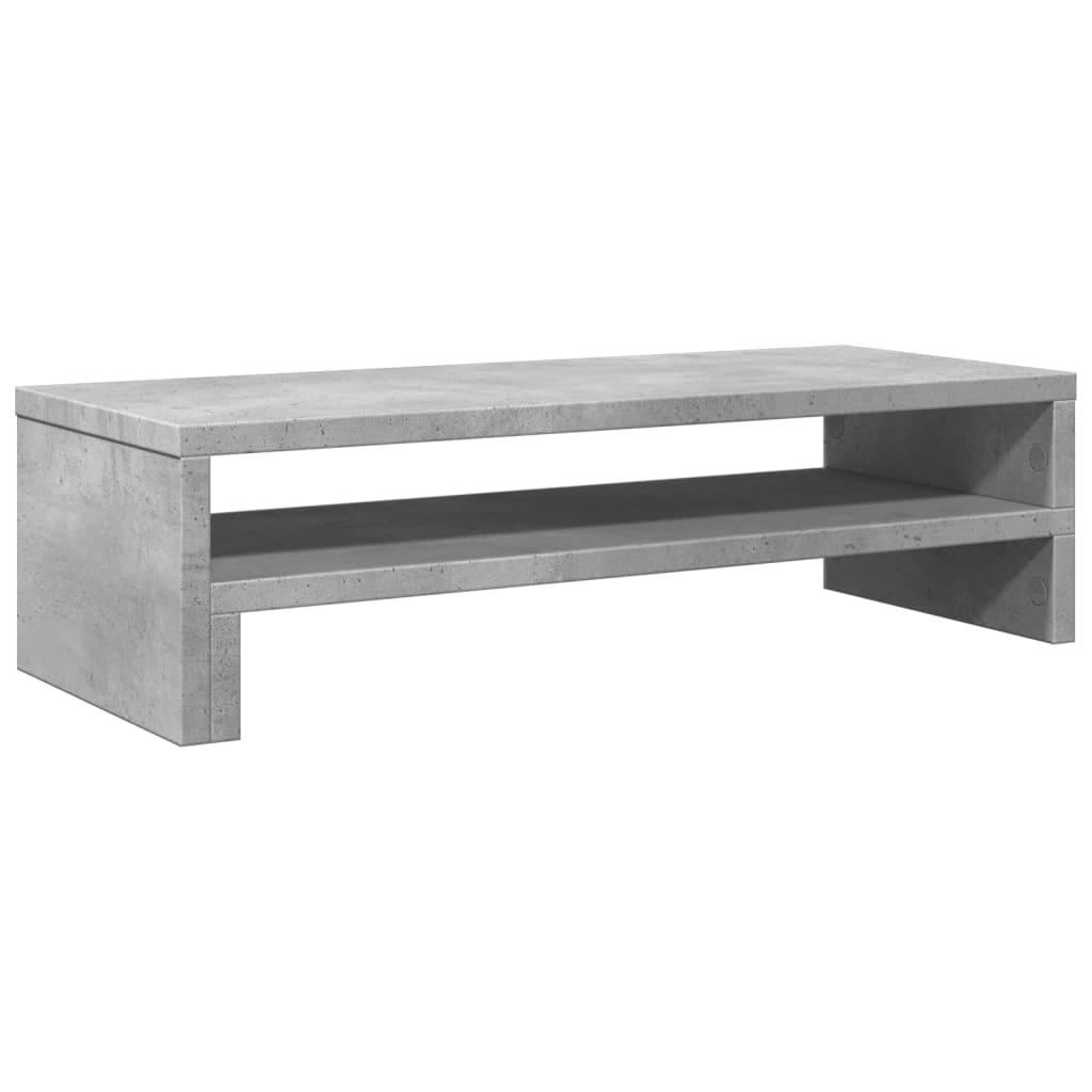 vidaXL Podstawka pod monitor, szarość betonu, 54x22x15 cm