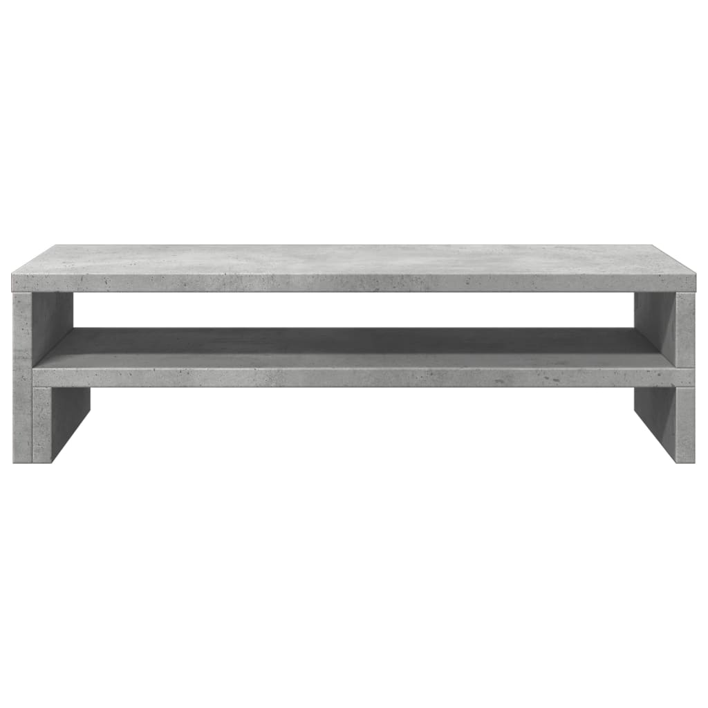 vidaXL Podstawka pod monitor, szarość betonu, 54x22x15 cm