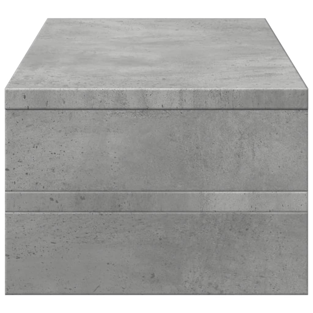 vidaXL Podstawka pod monitor, szarość betonu, 54x22x15 cm