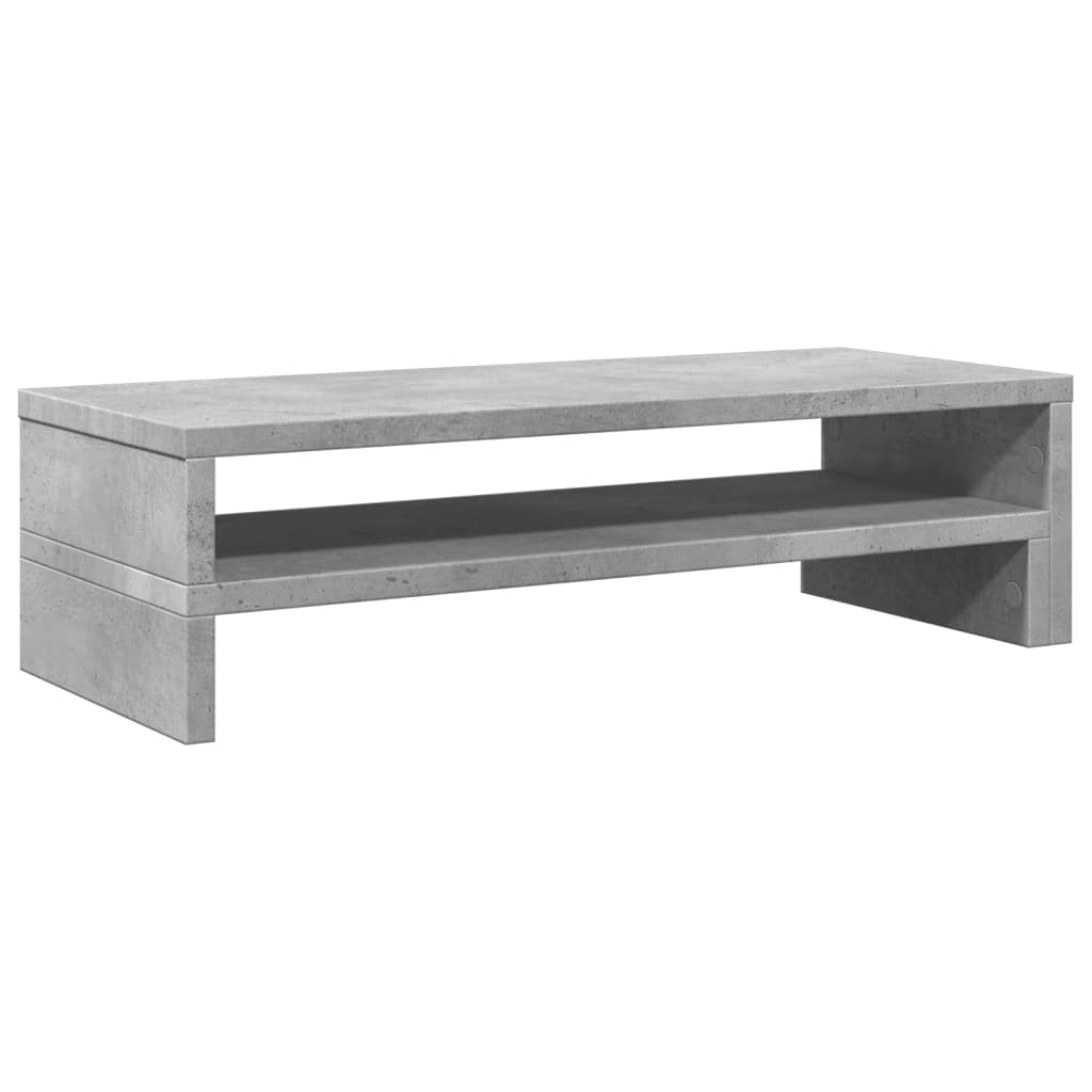 vidaXL Podstawka pod monitor, szarość betonu, 54x22x15 cm