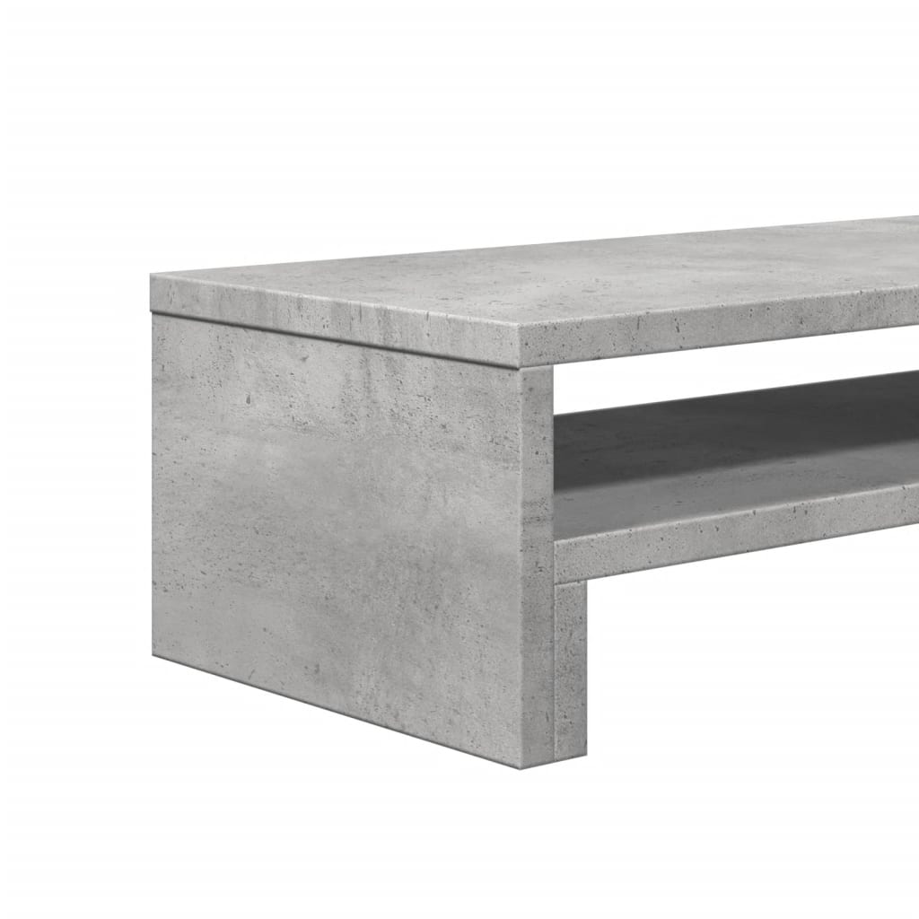 vidaXL Podstawka pod monitor, szarość betonu, 54x22x15 cm
