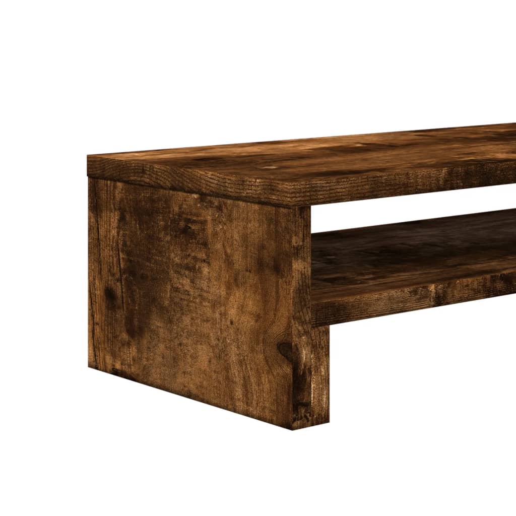 vidaXL Podstawka pod monitor, przydymiony dąb, 54x22x15 cm