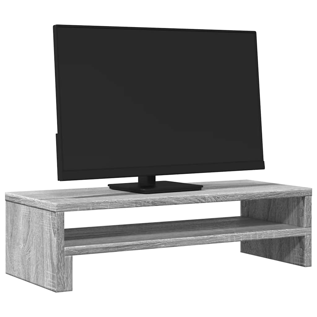 vidaXL Podstawka pod monitor, szary dąb sonoma, 54x22x15 cm