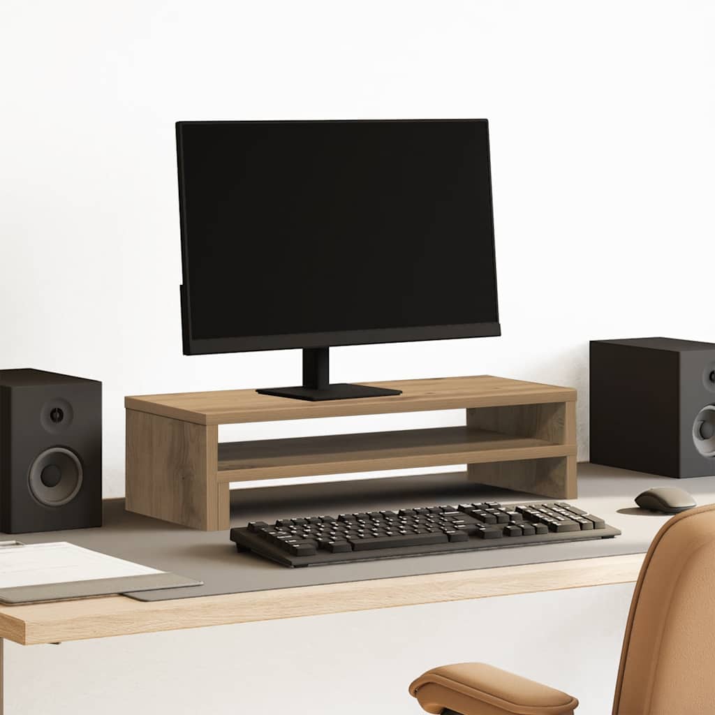 vidaXL Podstawka pod monitor, dąb artisian, 54x22x15 cm
