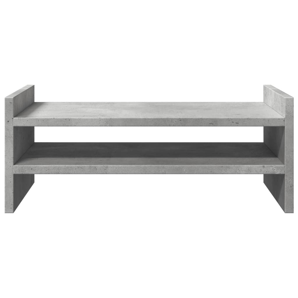 vidaXL Podstawka pod monitor, szarość betonu, 50x27x20 cm