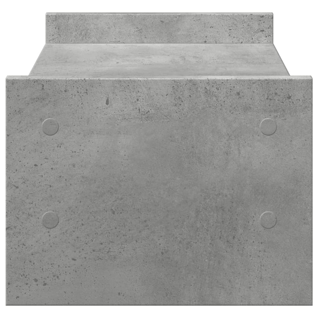 vidaXL Podstawka pod monitor, szarość betonu, 50x27x20 cm