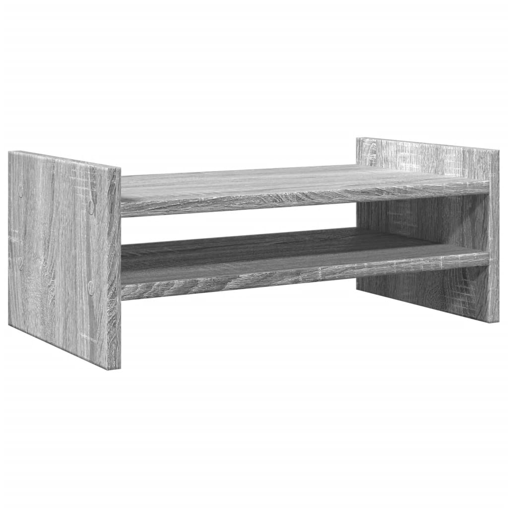 vidaXL Podstawka pod monitor, szary dąb sonoma, 50x27x20 cm