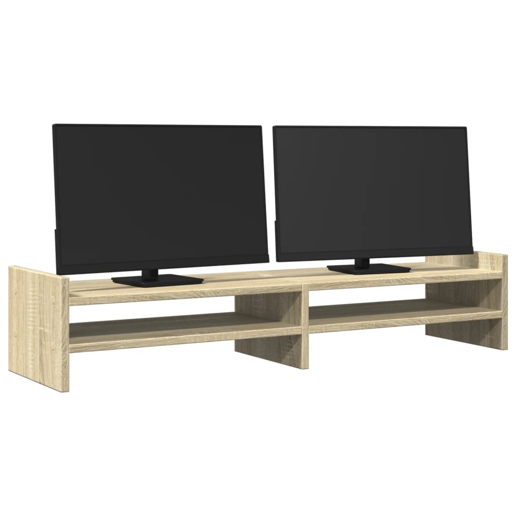 vidaXL Podstawka pod monitor, dąb sonoma, 100x27x20 cm
