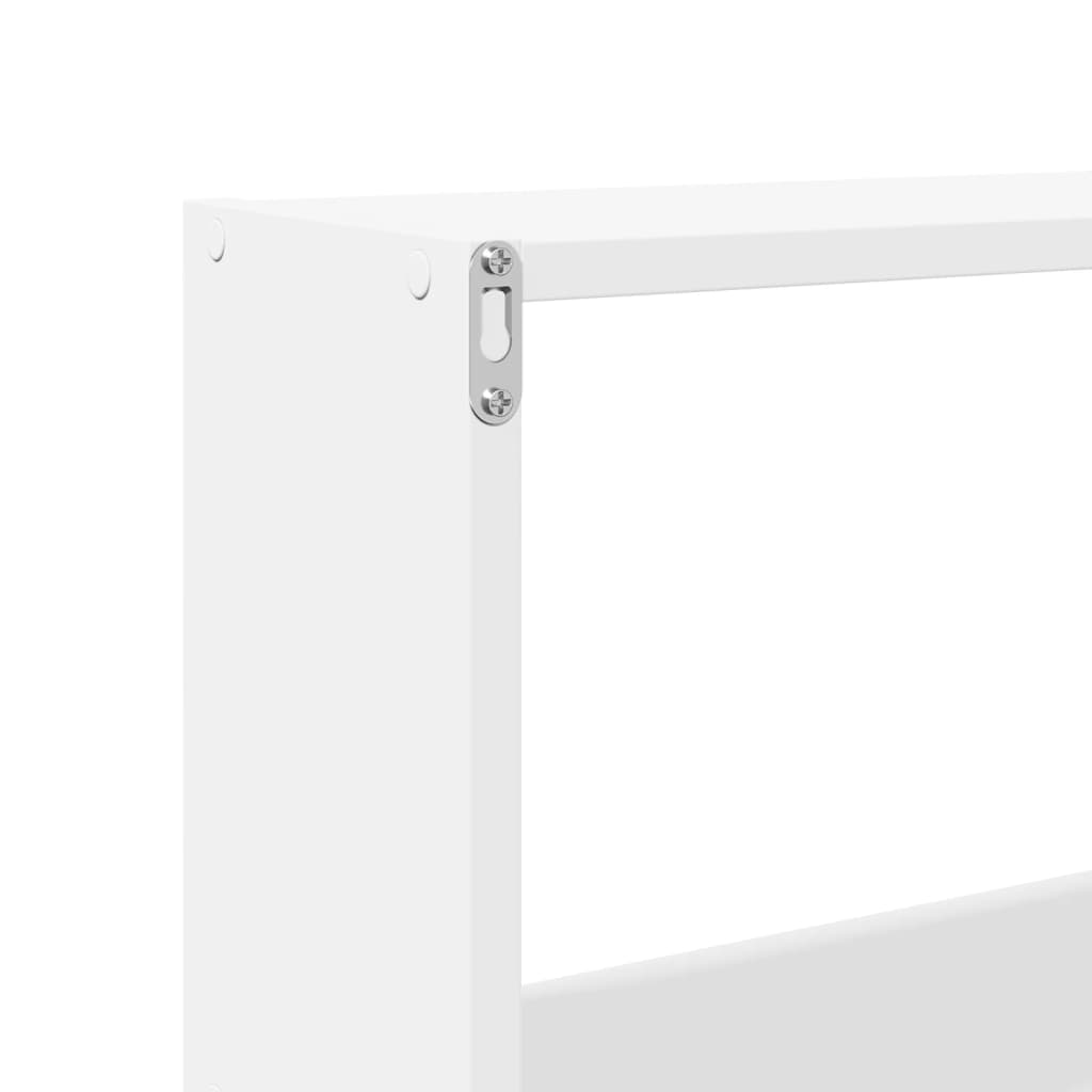 vidaXL Półka ścienna, 158x18x53 cm, biała, materiał drewnopochodny