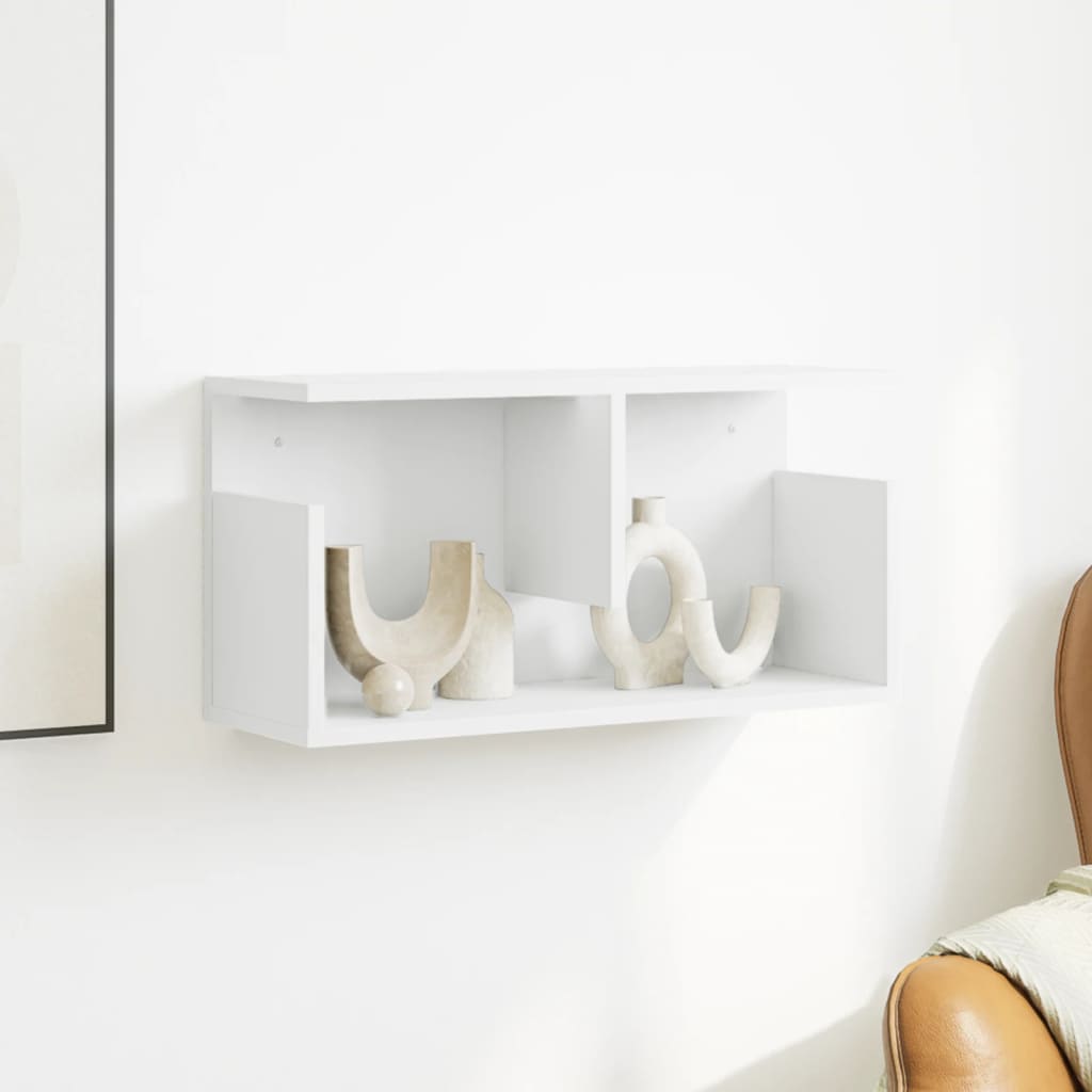 vidaXL Półka ścienna, 60x20x30 cm, biała, materiał drewnopochodny
