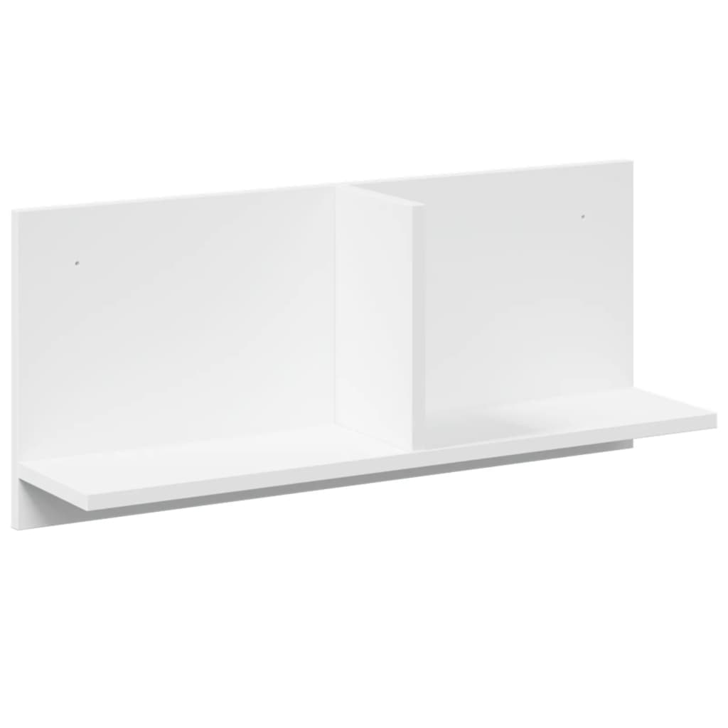 vidaXL Półka ścienna, 70x16,5x30 cm, biała, materiał drewnopochodny