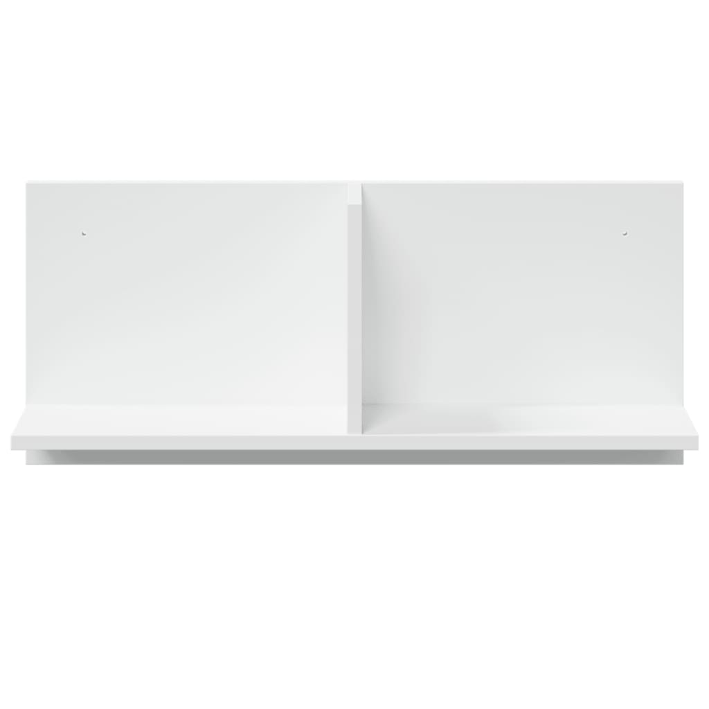 vidaXL Półka ścienna, 70x16,5x30 cm, biała, materiał drewnopochodny
