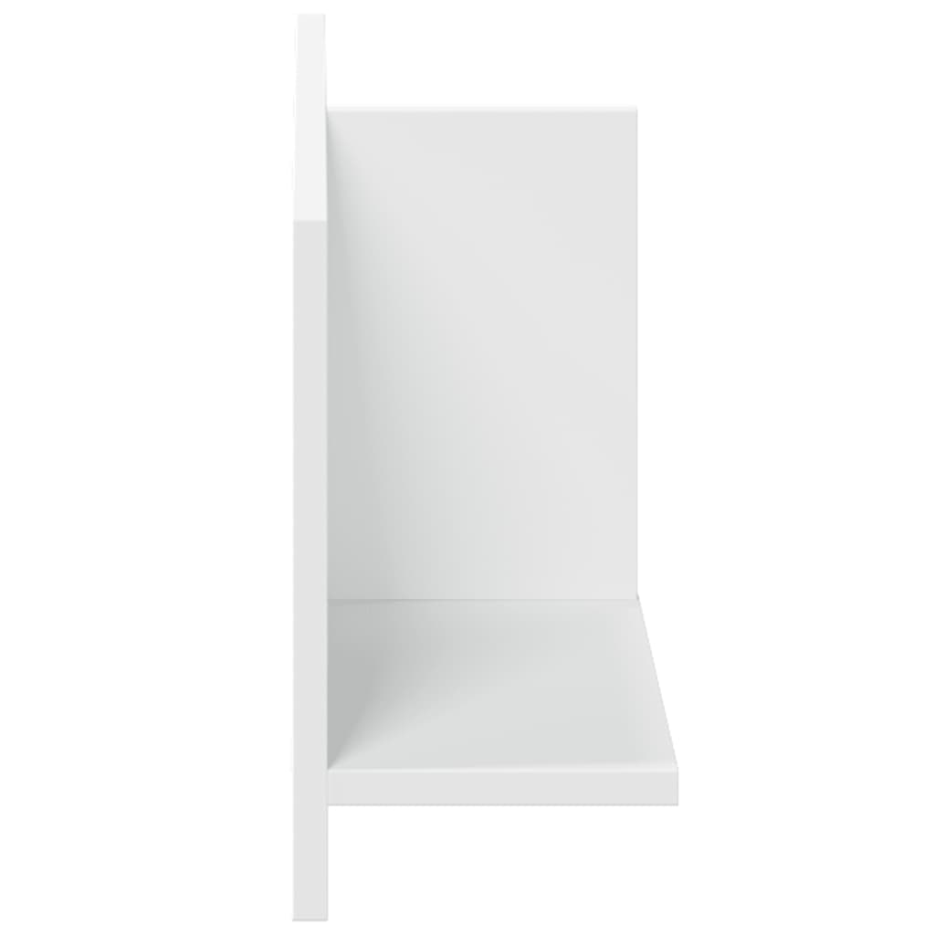 vidaXL Półka ścienna, 70x16,5x30 cm, biała, materiał drewnopochodny