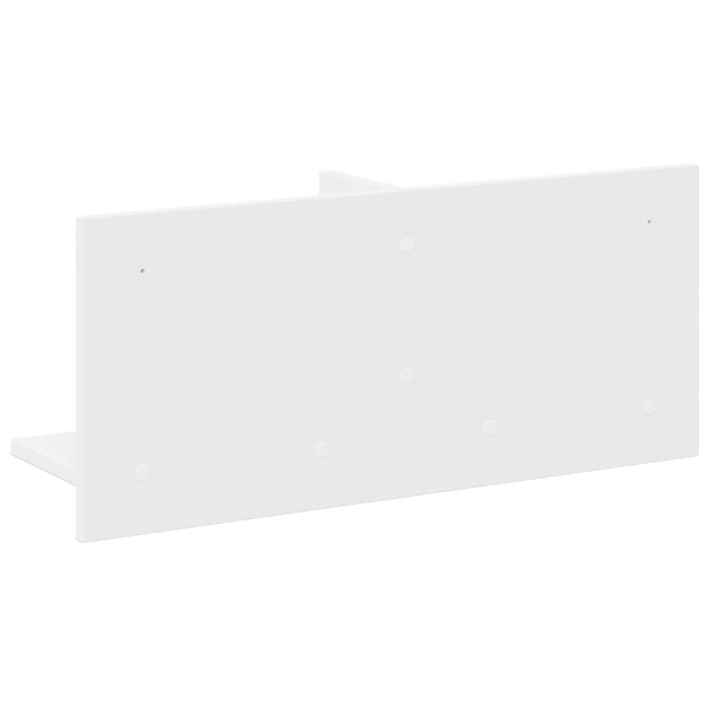 vidaXL Półka ścienna, 70x16,5x30 cm, biała, materiał drewnopochodny