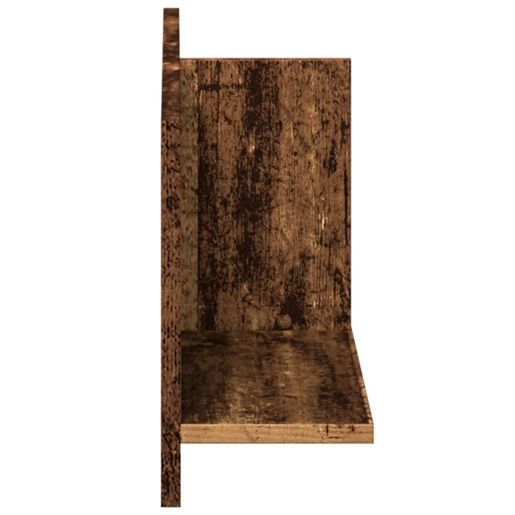 vidaXL Półka ścienna, 70x16,5x30 cm, stare drewno