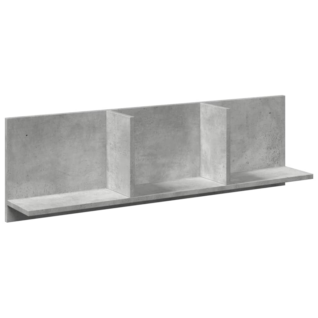 vidaXL Półka ścienna, 100x16,5x30 cm, szarość betonu