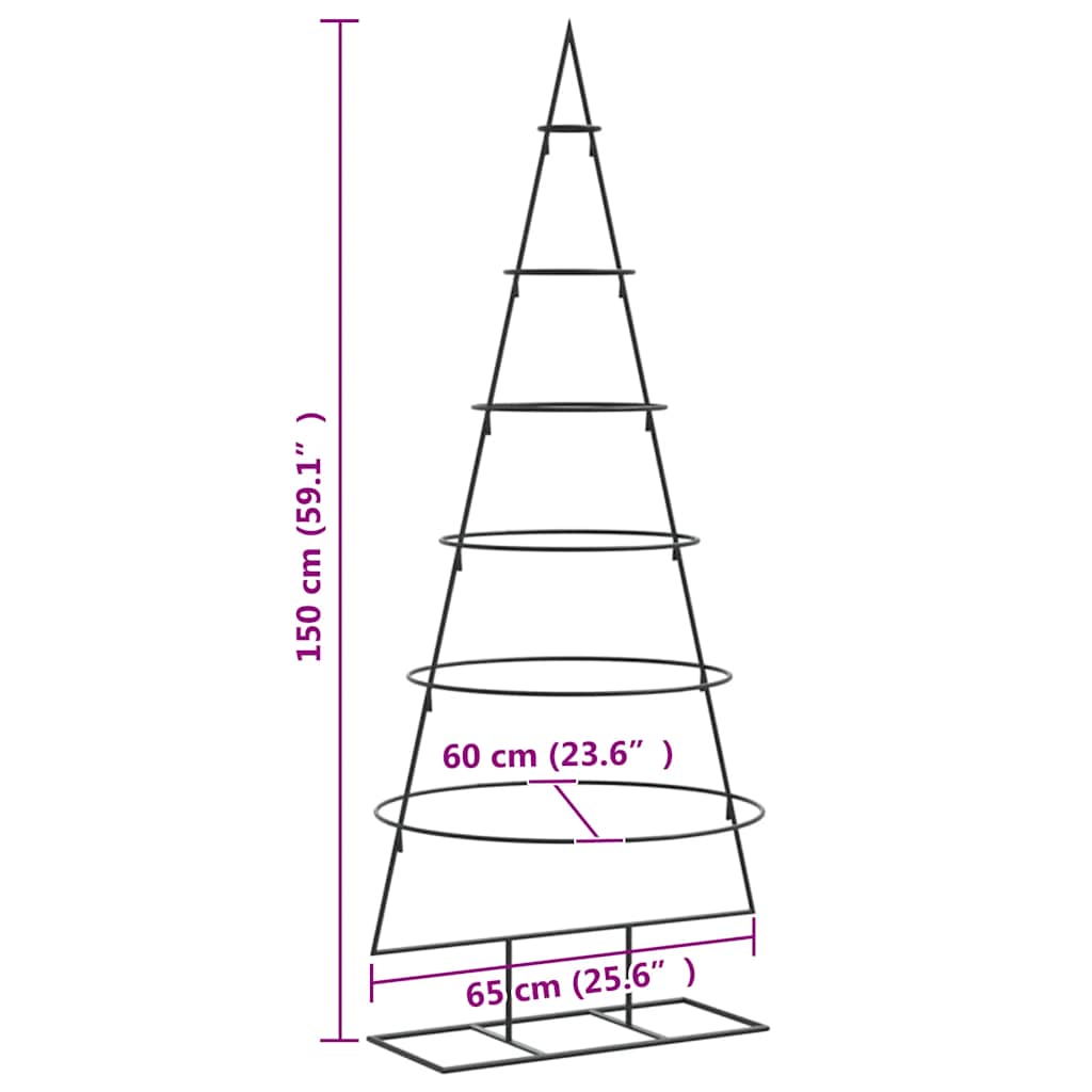 vidaXL | Metalowa choinka świąteczna | 150 cm Stal Malowana Proszkowo