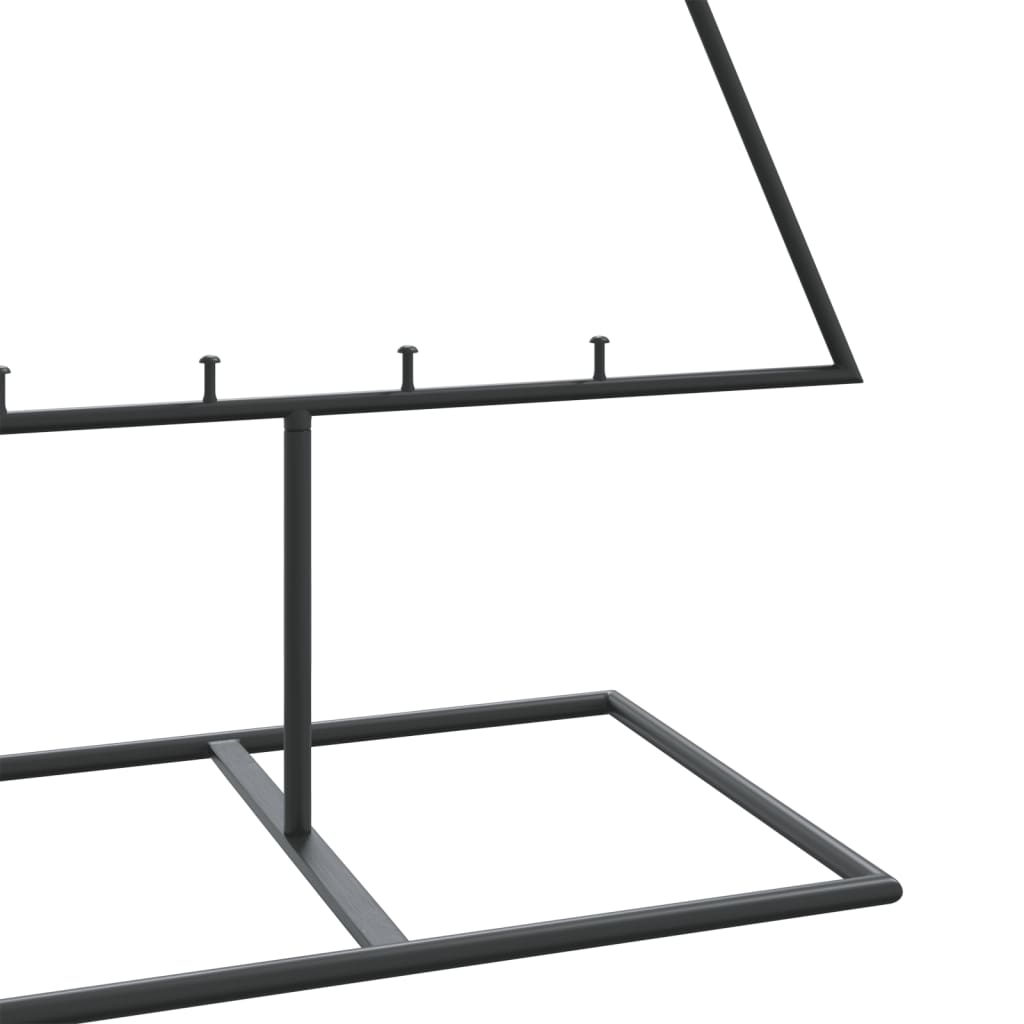 vidaXL Metalowa choinka świąteczna, do dekoracji, czarna, 150 cm