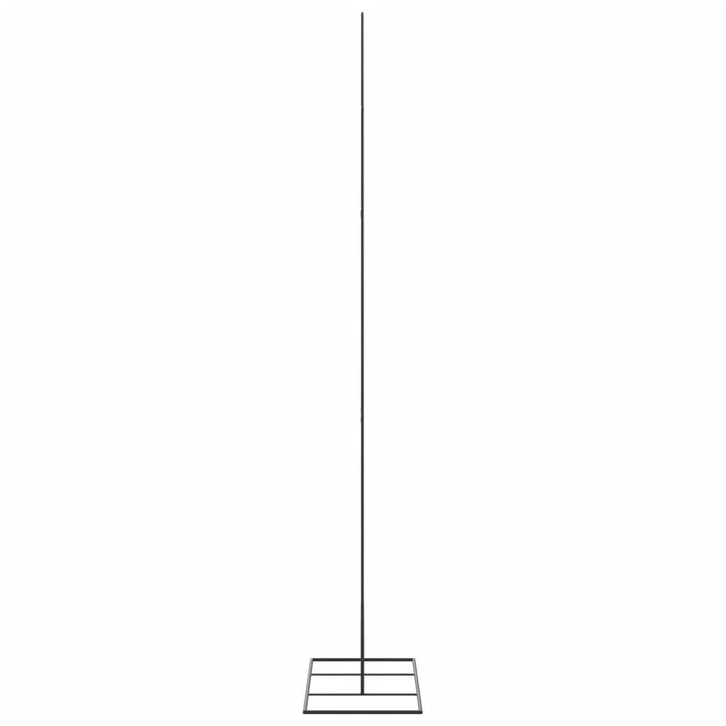 vidaXL Metalowa choinka świąteczna, do dekoracji, czarna, 180 cm