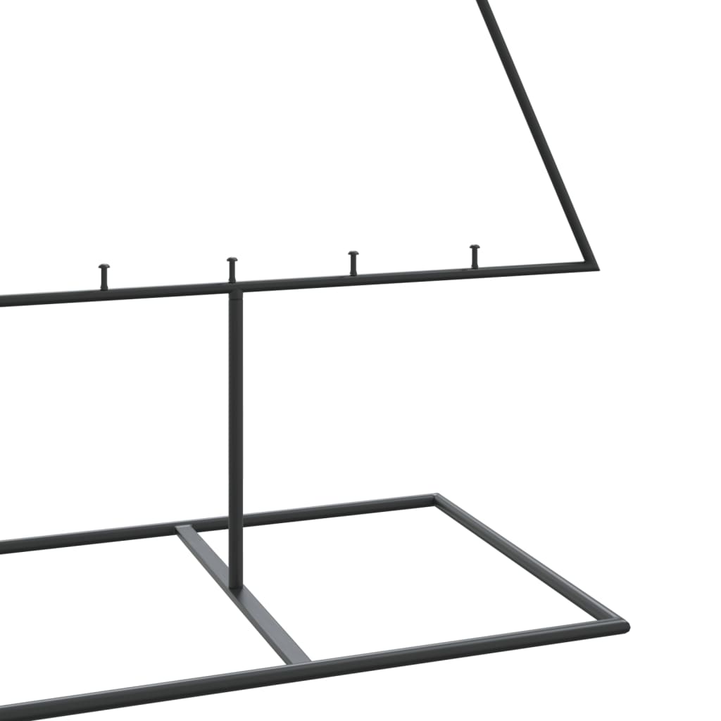vidaXL Metalowa choinka świąteczna, do dekoracji, czarna, 180 cm