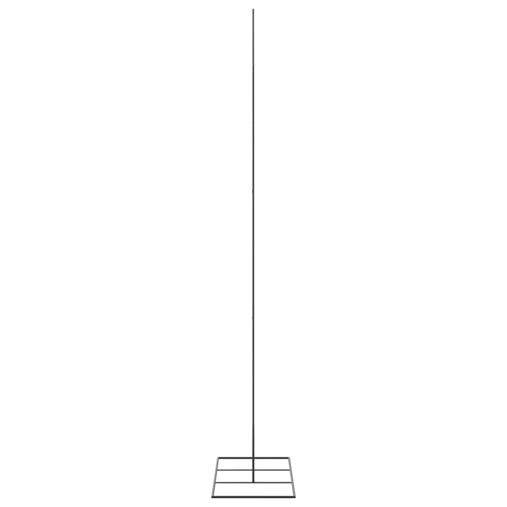 vidaXL Metalowa choinka świąteczna, do dekoracji, czarna, 210 cm