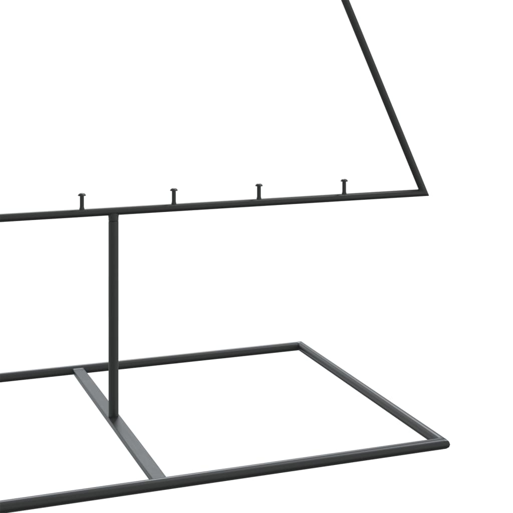 vidaXL Metalowa choinka świąteczna, do dekoracji, czarna, 210 cm
