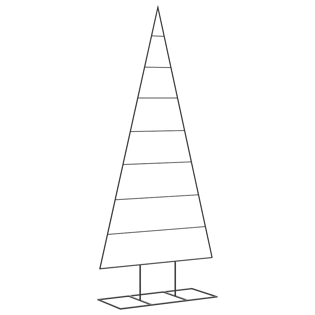vidaXL Metalowa choinka świąteczna, do dekoracji, czarna, 180 cm