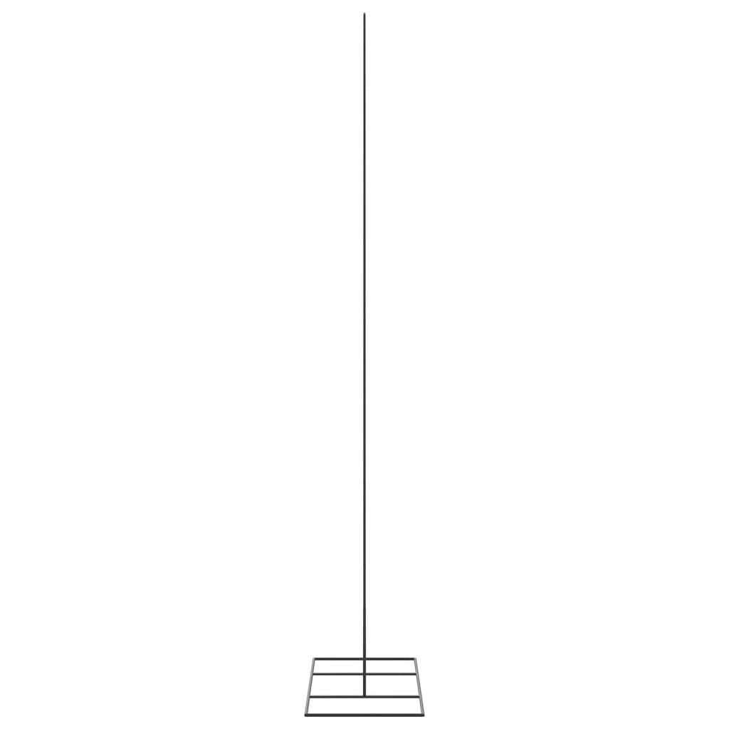 vidaXL Metalowa choinka świąteczna, do dekoracji, czarna, 210 cm