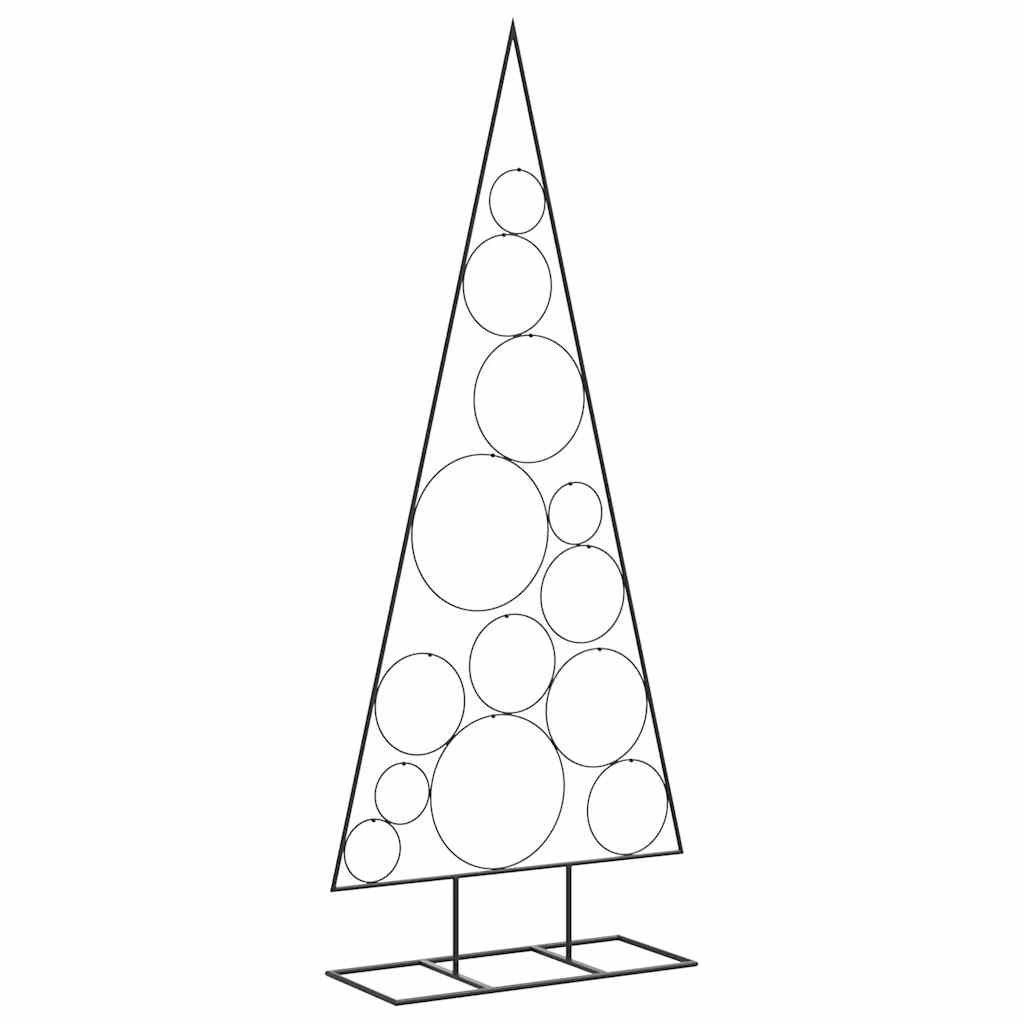 vidaXL Metalowa choinka świąteczna, do dekoracji, czarna, 150 cm