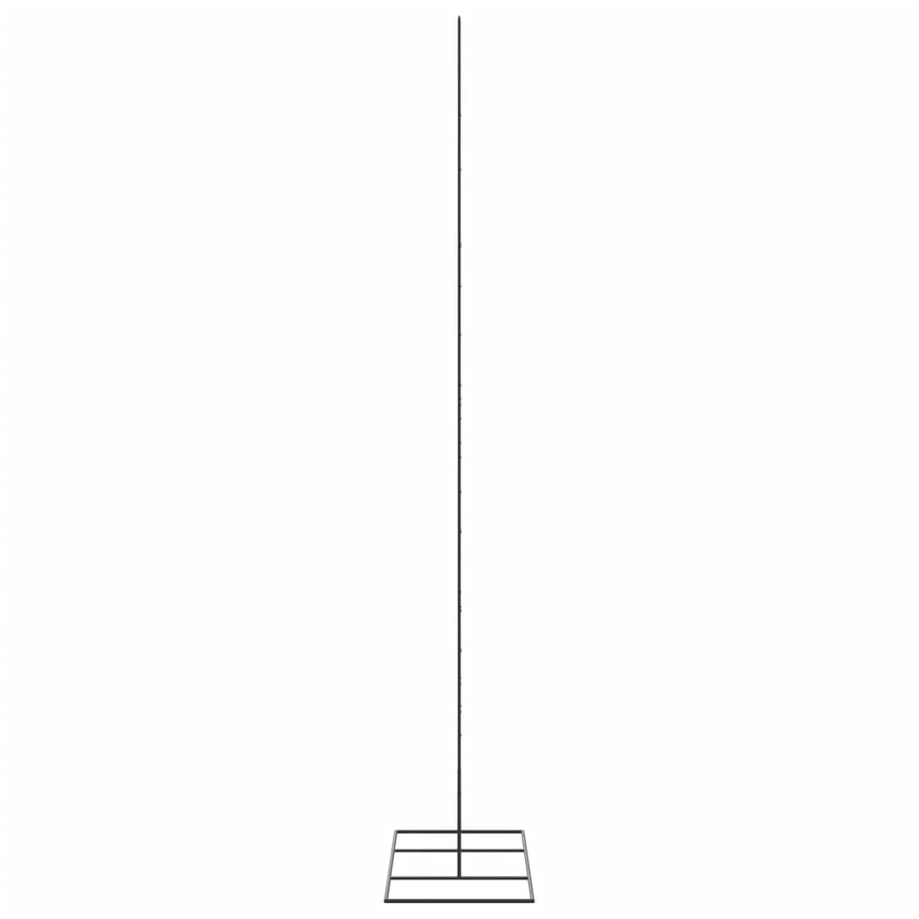 vidaXL Metalowa choinka świąteczna, do dekoracji, czarna, 210 cm