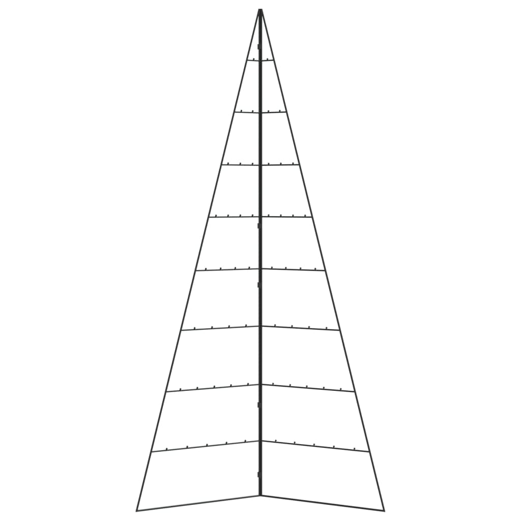 vidaXL Metalowa choinka świąteczna, do dekoracji, czarna, 210 cm