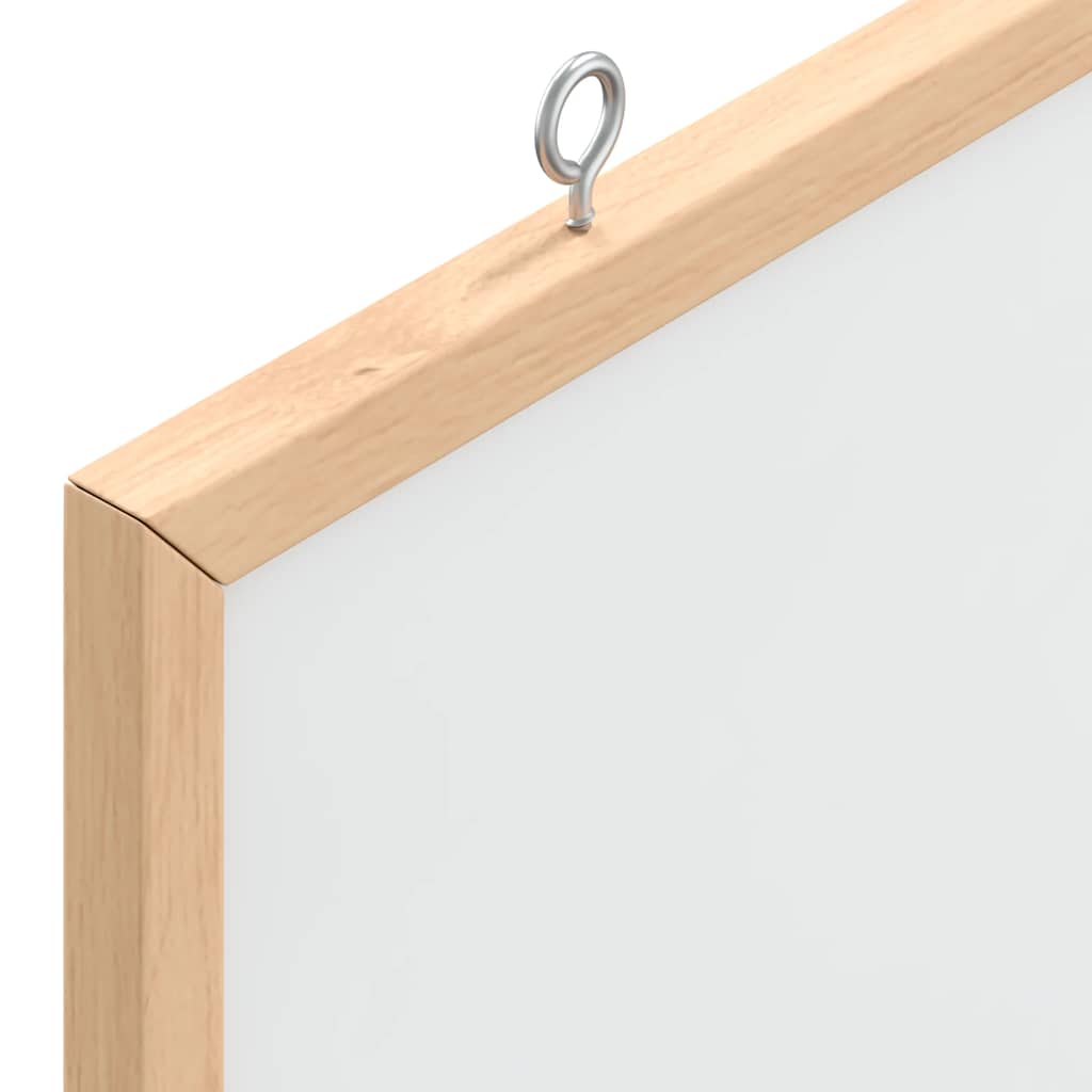 vidaXL Tablica magnetyczna z ramą z litego drewna sosnowego 60x55 cm