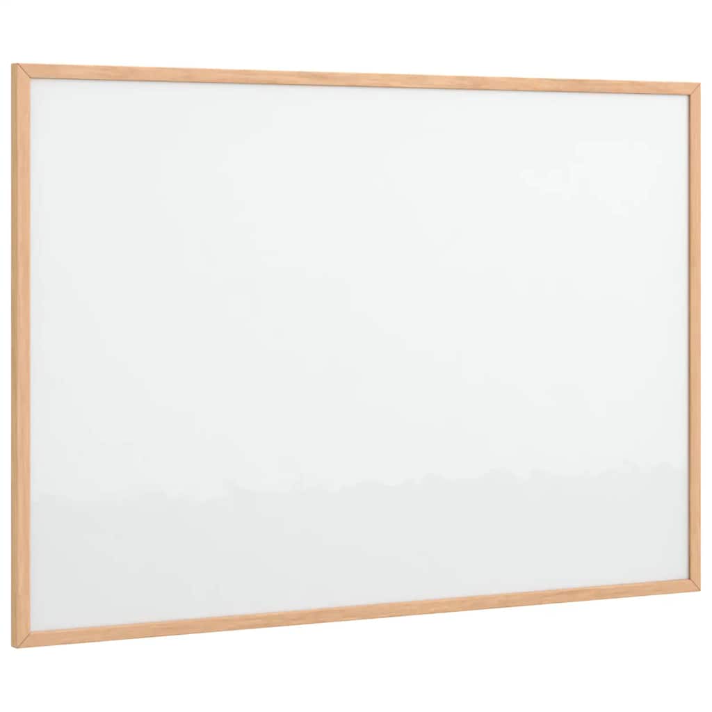 vidaXL Tablica magnetyczna z ramą z litego drewna sosnowego 80x55 cm