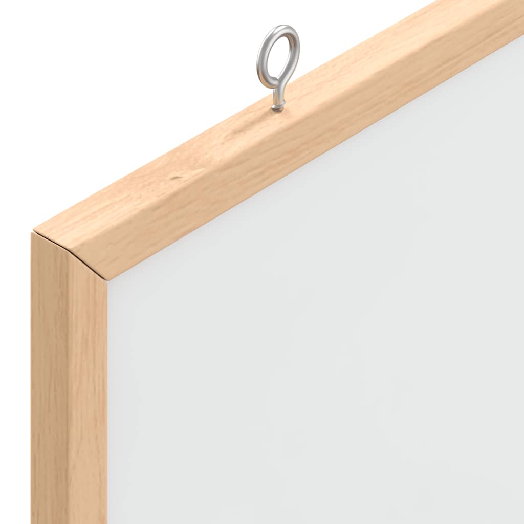 vidaXL Tablica magnetyczna z ramą z litego drewna sosnowego 80x55 cm