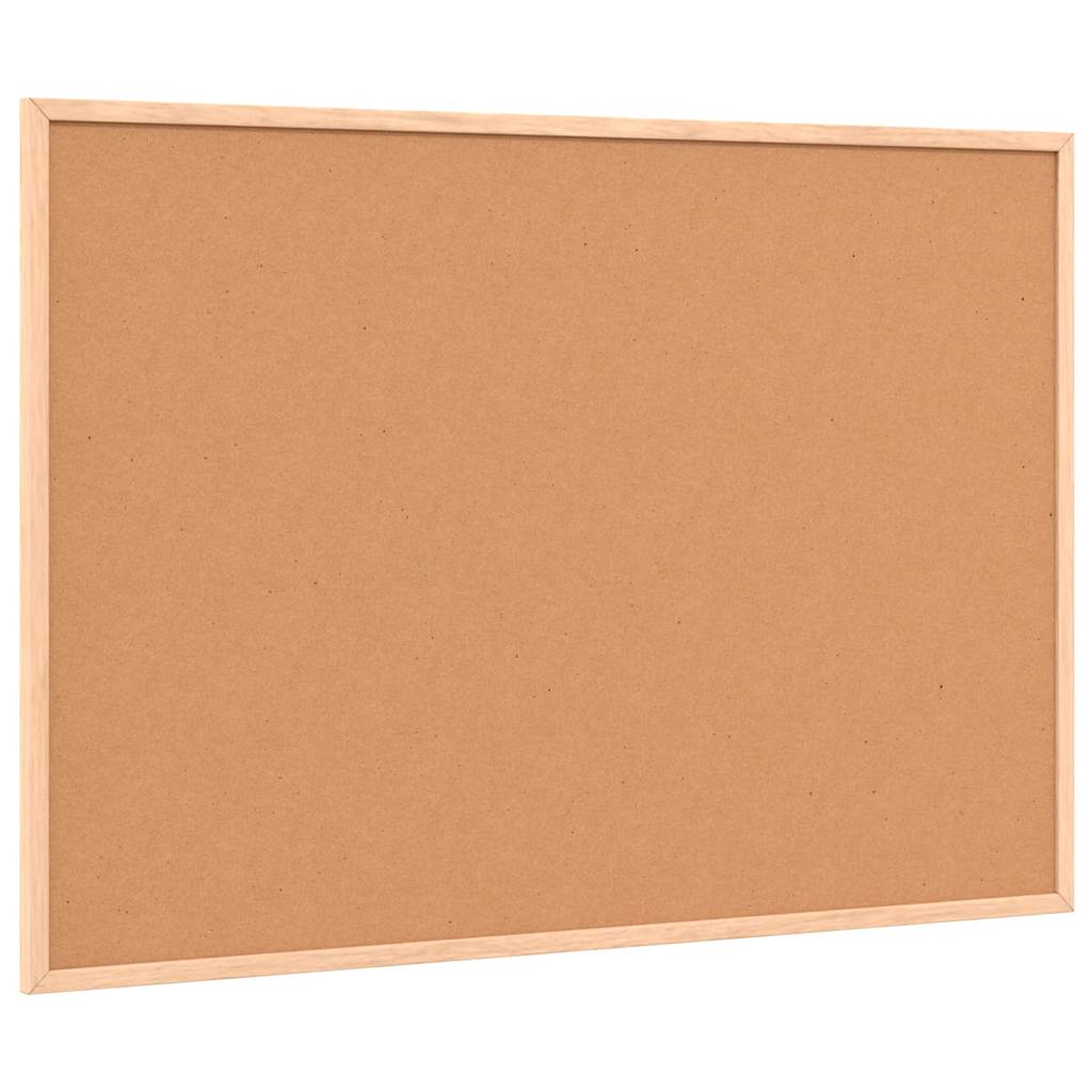 vidaXL Tablica kredowa z ramą z litego drewna sosnowego, czarna, 80x55 cm