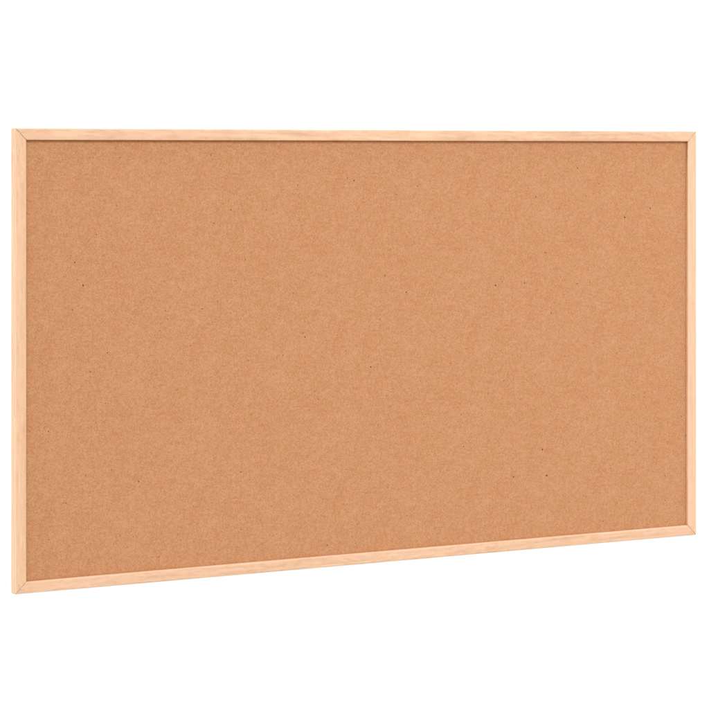 vidaXL Tablica kredowa z ramą z litego drewna sosnowego, czarna, 100x55 cm