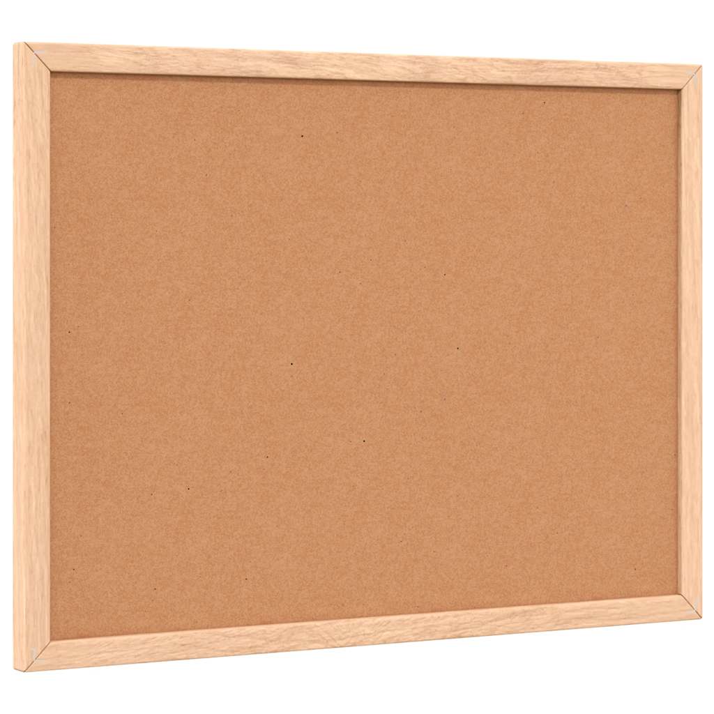 vidaXL Tablica korkowa z ramą z litego drewna sosnowego 40x30 cm