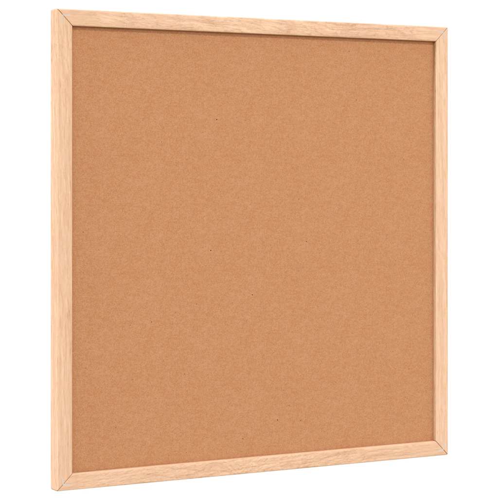 vidaXL Tablica korkowa z ramą z litego drewna sosnowego 40x40 cm