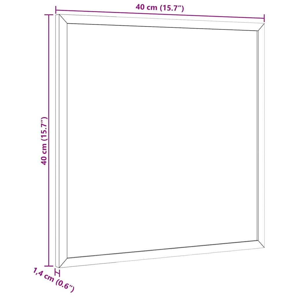 vidaXL Tablica korkowa z ramą z litego drewna sosnowego 40x40 cm