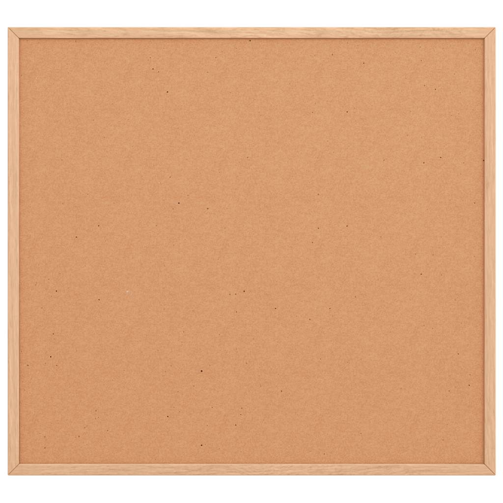 vidaXL Tablica korkowa z ramą z litego drewna sosnowego 60x55 cm