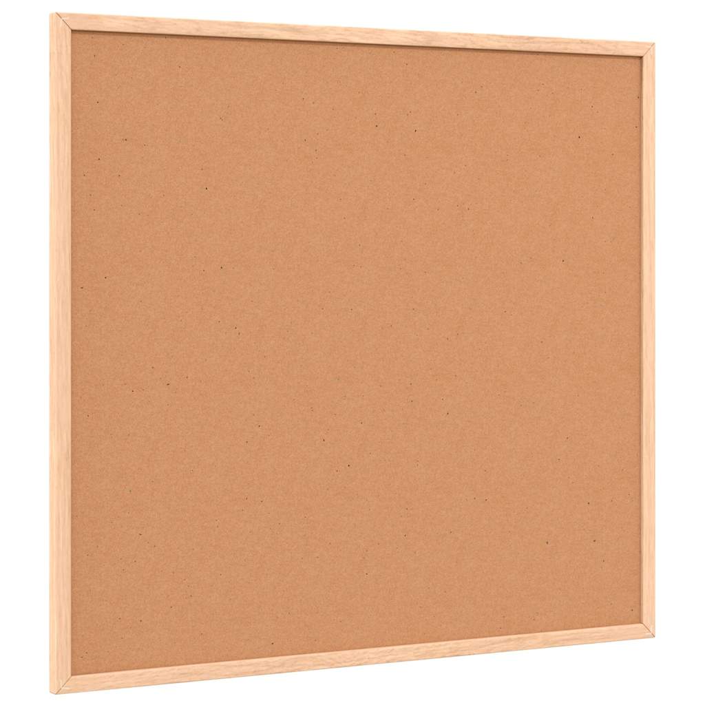vidaXL Tablica korkowa z ramą z litego drewna sosnowego 60x55 cm